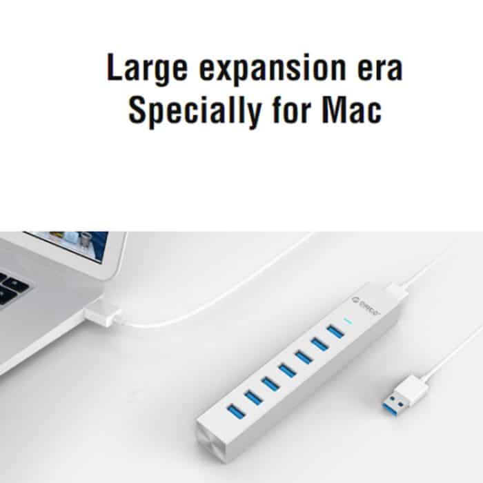 ORICO ASH7-U3 Aluminiumlegierung 7-Port USB3.0 HUB – Bild 6