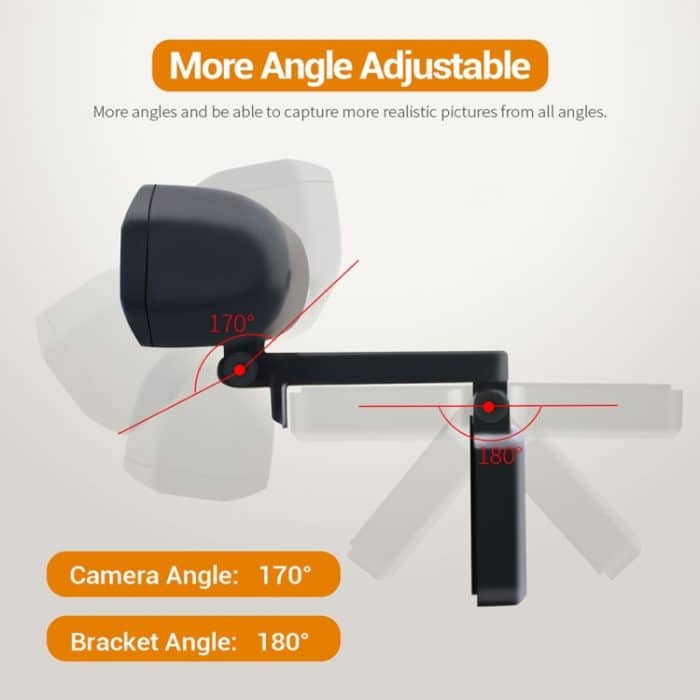 HD 1080P Webcam Eingebautes Mikrofon Intelligente Webkamera USB-Streaming Beauty Live-Kamera für Computer Android TV – Bild 12