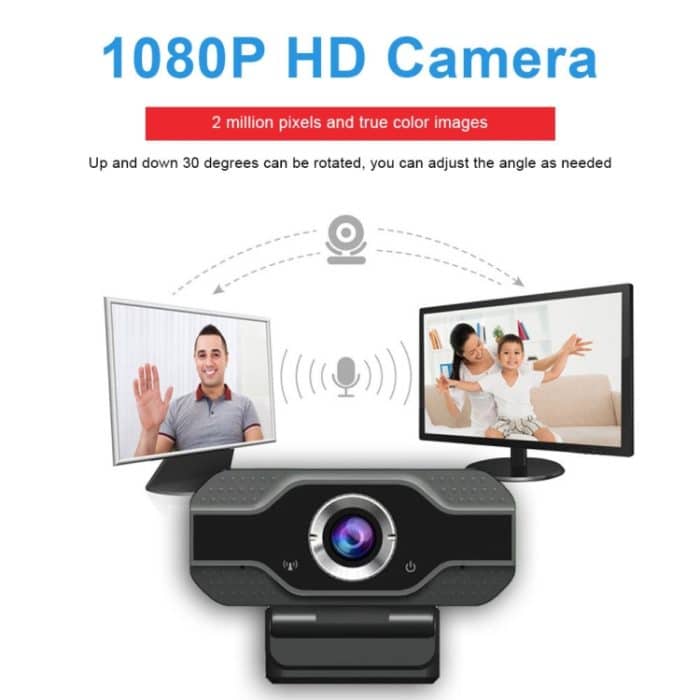 HD 1080P Webcam Eingebautes Mikrofon Intelligente Webkamera USB-Streaming Beauty Live-Kamera für Computer Android TV – Bild 3