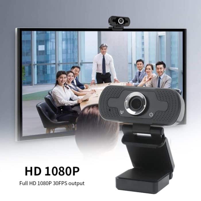 Full HD 1080P Webkamera mit Rauschunterdrückungsmikrofon Skype Streaming Live-Kamera für Computer Android TV – Bild 2