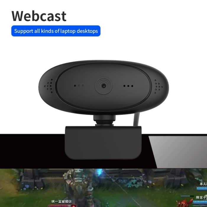 Full HD 1080P Webcam Eingebautes Mikrofon Intelligente Webkamera USB-Streaming Live-Kamera mit Rauschunterdrückung – Bild 7