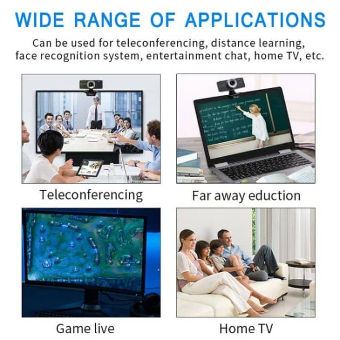 Gsou B18S HD Webcam Eingebautes Mikrofon Smart Web Camera USB-Streaming Live-Kamera mit Rauschunterdrückung – Bild 14