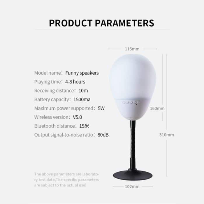 T6 Lustige Bluetooth-Lautsprecher flattern Stress abbauen Bunte Lichter Soundbar Rubber Support TF-Karte – Bild 13