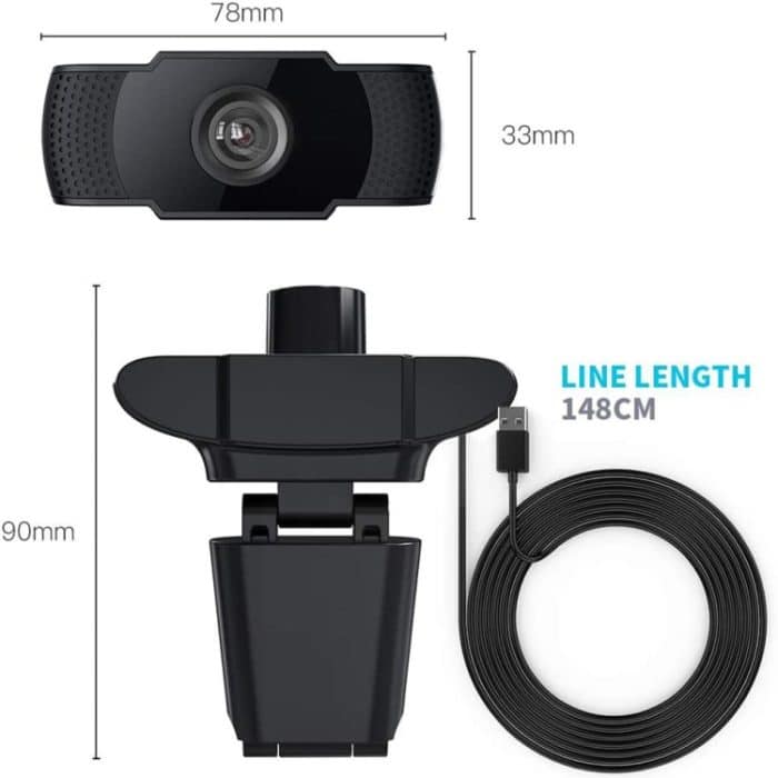 HD 1080P Megapixel USB Webcam Kamera CMOS Sensor mit MIC für Computer PC Laptops – Bild 12