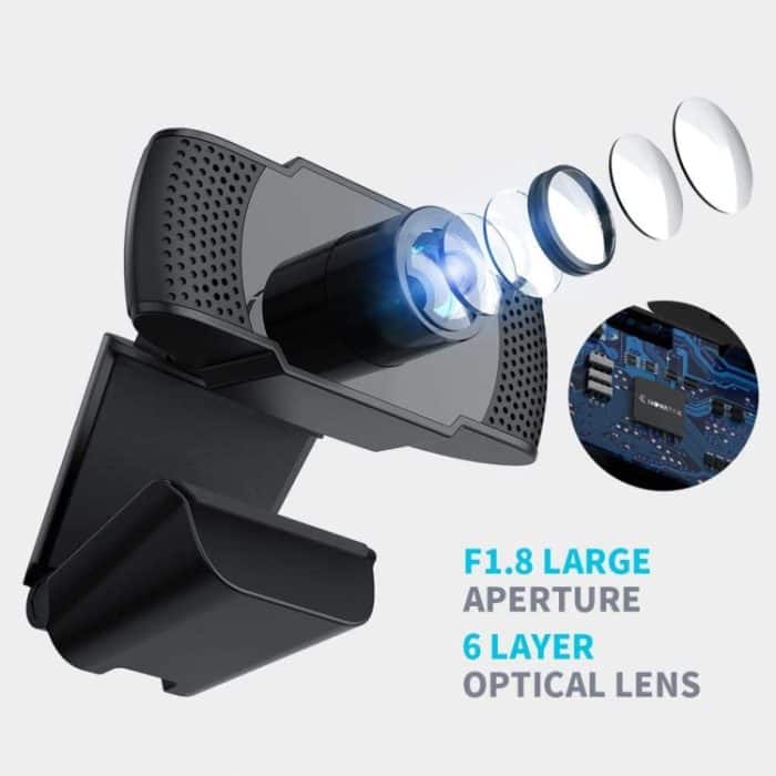 HD 1080P Megapixel USB Webcam Kamera CMOS Sensor mit MIC für Computer PC Laptops – Bild 4