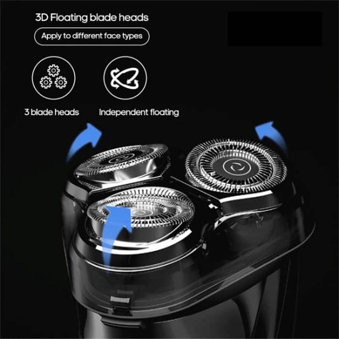 Original Xiaomi YouPin Yingqu Blackstone3 Männer Tragbare Gesichtspflege Drei Schneidköpfe Elektrische Rasierer Rasiermesser – Bild 3
