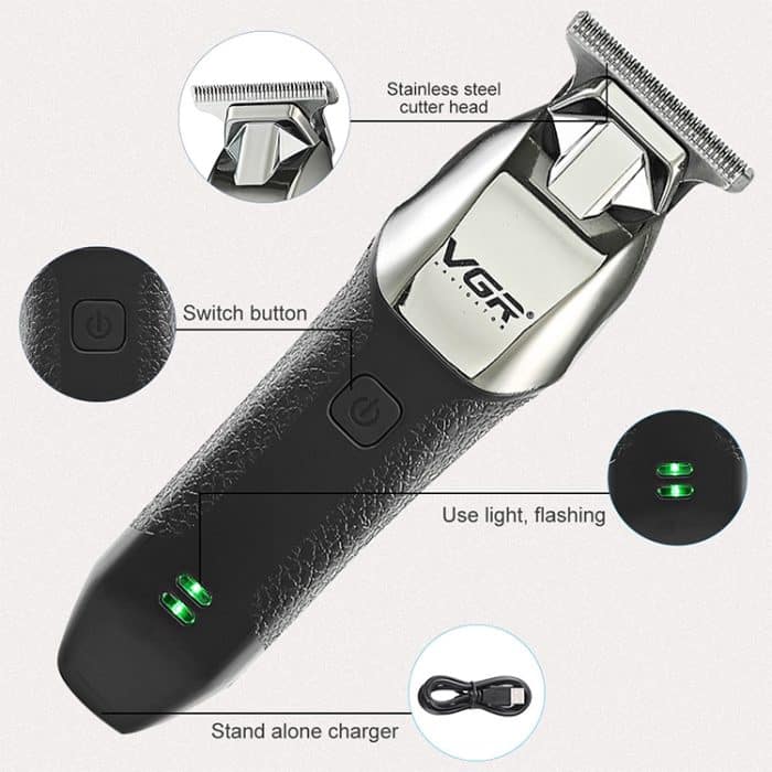 VGR V-171 5W USB Portable Push White Electric Clippers – Bild 5
