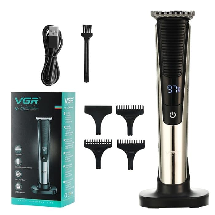 VGR V-178 5W USB Portable Hair Clipper with LED Display & Base – Bild 3