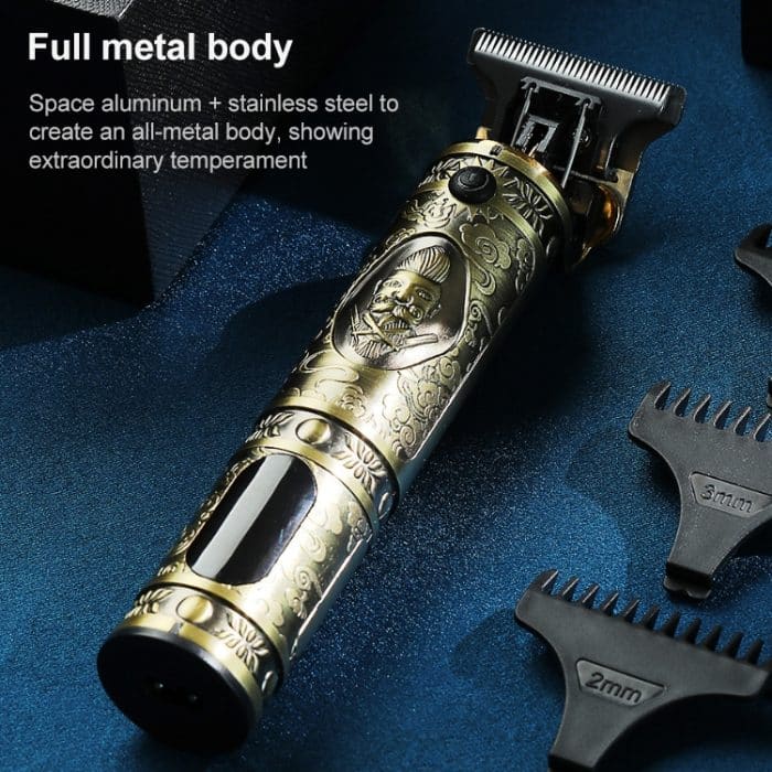 VGR V-228 5W USB Retro-Gravur-Haarschneidemaschine mit LED-Digitalanzeige, V-228 (Bronze), V-228 (Silver) – Bild 6