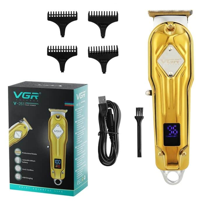 VGR V-261 8W USB Metall Professioneller Haarschneider mit LED-Digitalanzeige, V-261 (Gold), V-261 (Silver) – Bild 4