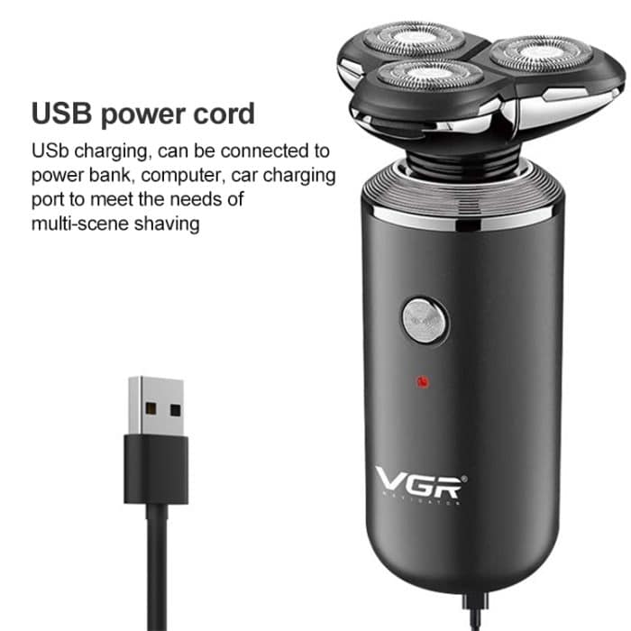 VGR V-317 5W USB Omnidirectional Three-dimensional Floating Three-network Electric Shaver – Bild 5