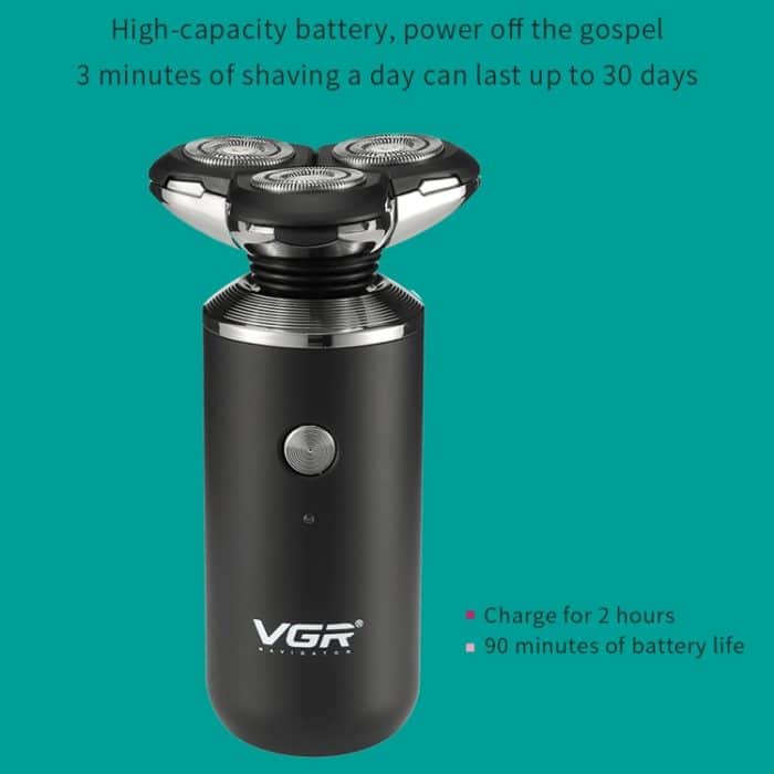 VGR V-317 5W USB Omnidirectional Three-dimensional Floating Three-network Electric Shaver – Bild 8