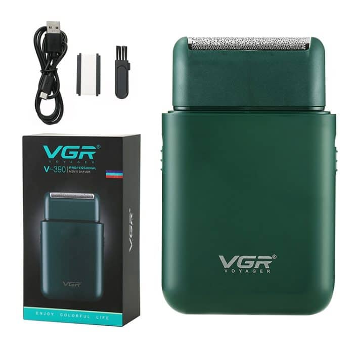 VGR V-390 5 W tragbarer USB-Reziprok-Elektrorasierer, V-390 (Black), V-390 (Green) – Bild 3
