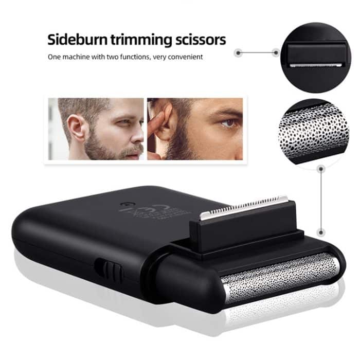 VGR V-390 5 W tragbarer USB-Reziprok-Elektrorasierer, V-390 (Black), V-390 (Green) – Bild 4