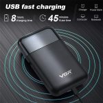 VGR V-390 5 W tragbarer USB-Reziprok-Elektrorasierer, V-390 (Black), V-390 (Green) – Bild 8