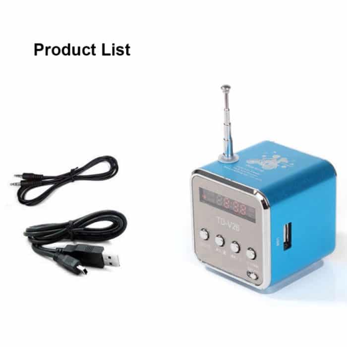 Tragbare Lautsprecher mit FM-Mini-Multifunktionsradio, USB-Notebook-Lautsprecher für TV, Telefon, unterstützt SD/TF-Karte, MP3-Musik-Player – Bild 5