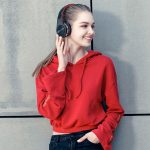 Tourya B7 Kabelloses Bluetooth-Headset, faltbarer Kopfhörer, verstellbare Ohrhörer mit Mikrofon, B7 (Black Red), B7 (Black Blue) – Bild 8