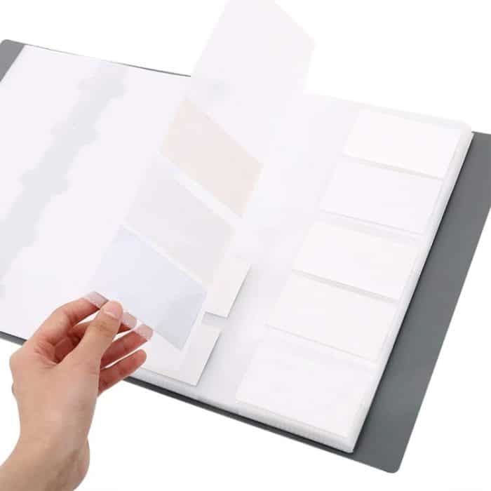 Deli Visitenkartenbuch Name Kartenhalter Buch mit 600 Visitenkarten Kapazität – Bild 5