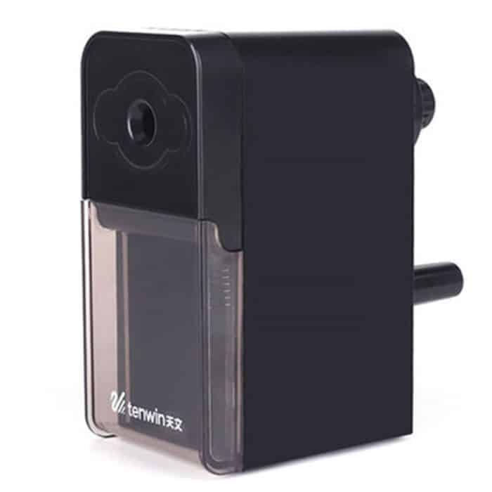 Handkurbel, mechanischer Kunststudenten-Bleistiftspitzer, Werkzeug, Büro, Schulbedarf – Bild 2