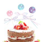 3 Stück Schleife mit Pailletten, Kugel, Kuchen, Party, Dessert, eingelegte Karte – Bild 3