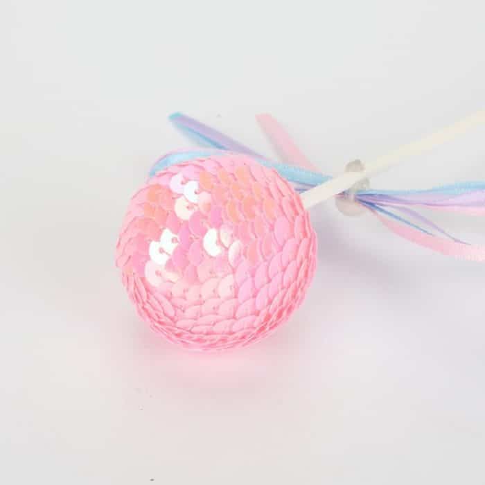 3 Stück Schleife mit Pailletten, Kugel, Kuchen, Party, Dessert, eingelegte Karte – Bild 6