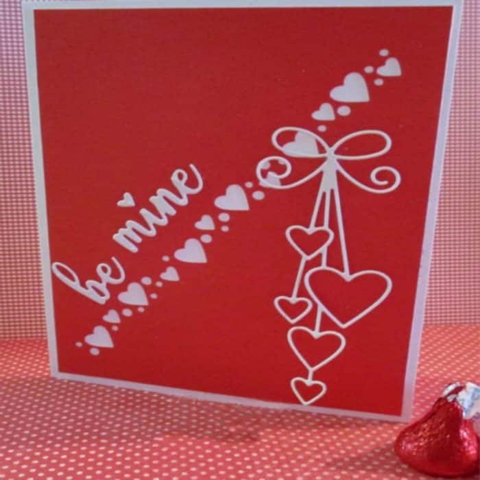 Bastel-Prägeschablone „Anhänger Herz“ aus Karbonstahl, Prägemesser-Stanzform – Bild 4