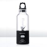 Multifunktionaler Entsafter, rotierender Extraktorbecher, tragbarer USB-Lade-Entsafter-Mixer mit 6 Klingen, Black, Pink, Blue – Bild 2