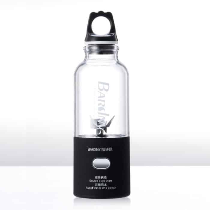 Multifunktionaler Entsafter, rotierender Extraktorbecher, tragbarer USB-Lade-Entsafter-Mixer mit 6 Klingen, Black, Pink, Blue – Bild 2