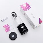 Multifunktionaler Entsafter, rotierender Extraktorbecher, tragbarer USB-Lade-Entsafter-Mixer mit 6 Klingen, Black, Pink, Blue – Bild 3