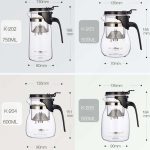 KAMJOVE Elegante Tassen-Bubble-Teekanne, Büro-Blumen-Teekanne, hitzebeständiges Glas-Teeset, K-200 400ML, K-201 500ML, K-202 750ML, K-203 600ML, K-204 600ML, K-205 900ML – Bild 2