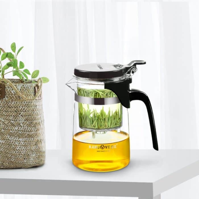 KAMJOVE Elegante Tassen-Bubble-Teekanne, Büro-Blumen-Teekanne, hitzebeständiges Glas-Teeset, K-200 400ML, K-201 500ML, K-202 750ML, K-203 600ML, K-204 600ML, K-205 900ML – Bild 7