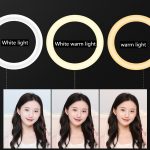 HQ-18N 18 Zoll 45 cm LED Ring Vlogging Fotografie Video Leuchten Kits mit Fernbedienung & Telefonklemme & 2,1 m Stativhalterung, EU-Stecker – Bild 7