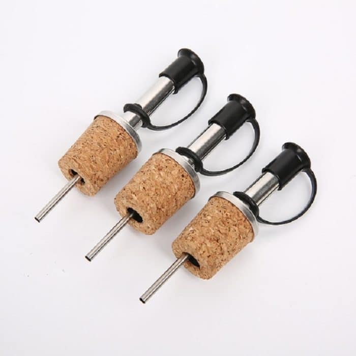 20 PCS Cork Wine Stopper Edelstahl Pourer Wine Diversion Ausgussspender – Bild 2