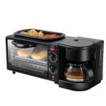 3-in-1 elektrische Frühstücksmaschine, Multifunktions-Kaffeemaschine + Bratpfanne + Mini-Ofen, Haushalts-Brot-Pizza-Ofen, 3 in 1 Multifunction Coffee Maker – Bild 2