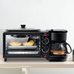 3-in-1 elektrische Frühstücksmaschine, Multifunktions-Kaffeemaschine + Bratpfanne + Mini-Ofen, Haushalts-Brot-Pizza-Ofen, 3 in 1 Multifunction Coffee Maker – Bild 3