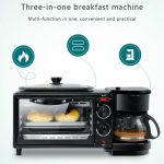 3-in-1 elektrische Frühstücksmaschine, Multifunktions-Kaffeemaschine + Bratpfanne + Mini-Ofen, Haushalts-Brot-Pizza-Ofen, 3 in 1 Multifunction Coffee Maker – Bild 4
