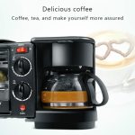 3-in-1 elektrische Frühstücksmaschine, Multifunktions-Kaffeemaschine + Bratpfanne + Mini-Ofen, Haushalts-Brot-Pizza-Ofen, 3 in 1 Multifunction Coffee Maker – Bild 6