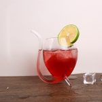 300ML Creative Glass Mug Milchbecher mit Stroh Cold Drink Cup Saftbecher Weinglas – Bild 2
