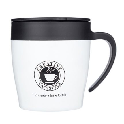 Griff Kaffeetasse Edelstahl Thermosbecher Isolierflasche Wasserflasche Business Tragbarer Thermobecher