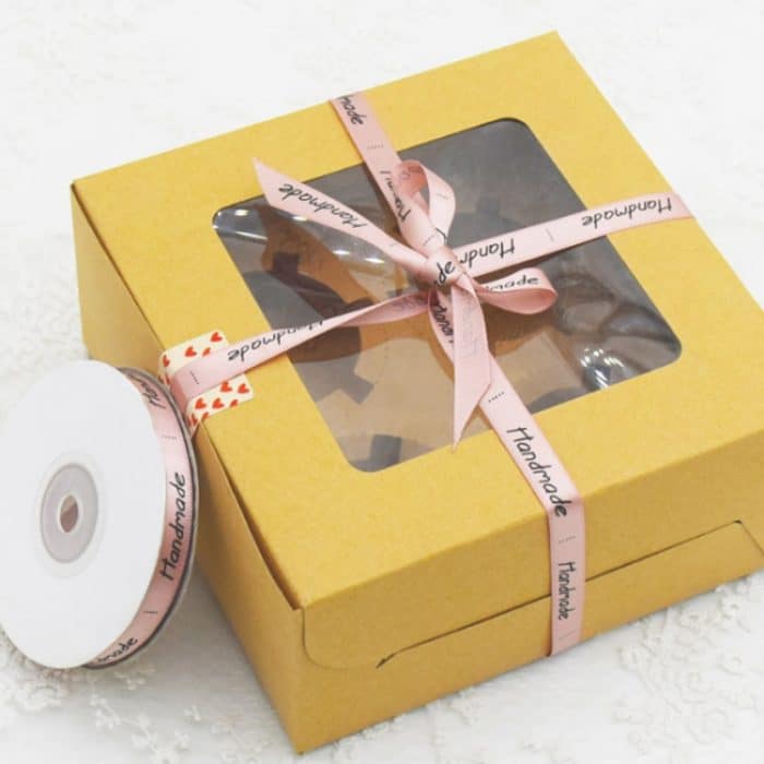 2 Stück Geschenkbox Verpackungsband Kuchenbox Band Backverpackung Zubehör – Bild 4