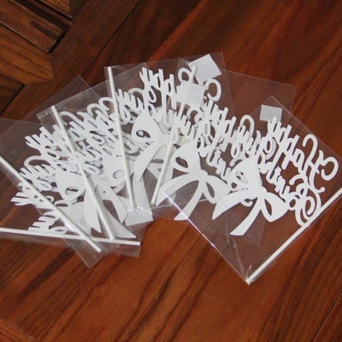 10 Stück Schnitz-Kuchen-Dessert-Einsatz, Party-Dekoration – Bild 4