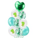 Geburtstagsfeier Dinosaurier Latex Pailletten Ballon Party Atmosphäre Dekoration Dinosaurier Set, Dinosaur Green Sequins, Dinosaur Green Dots, Dinosaur Champagne Gold Glitter, Dinosaur Green Agate Balloons, Dinosaur White Dots, Sequin Bouquet Set...