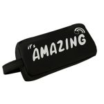 Großer schwarzer Buchstabe, kreativer Silikon-Stiftkasten, Federmäppchen für Schule, Schreibwaren