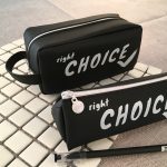 Großer schwarzer Buchstabe, kreativer Silikon-Stiftkasten, Federmäppchen für Schule, Schreibwaren – Bild 4