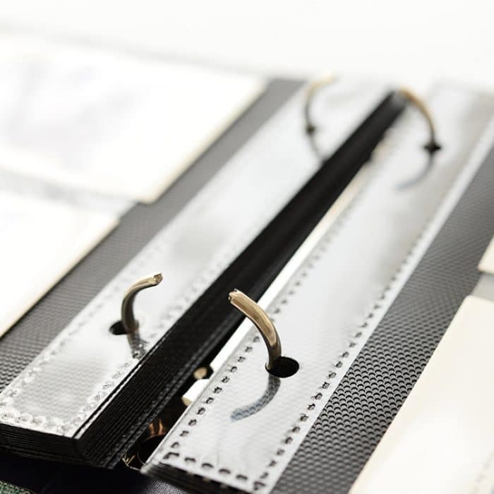 Loseblatt-Album aus Baumwollleinen, Kinokarten-Postkarten-Aufbewahrungsbuch, 3  inch Photos, 5 inch Photos – Bild 3