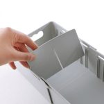 Einziehbare und verstellbare Aufbewahrungsbox für Socken mit drei Scheiben – Bild 4