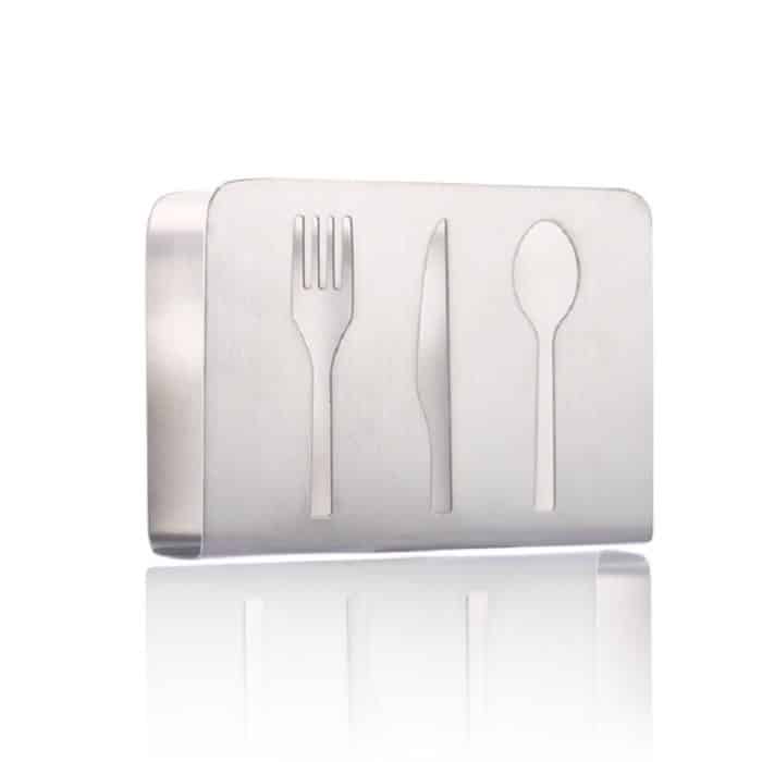 2 Stück Restaurant Hotel Serviette Nolder Papierhandtuchhalter Edelstahl quadratischer Handtuchhalter, Tableware (Sanding), Grilles (Sanding), Grilles (Bright Light), Plant (Sanding), Lovers (Sanding) – Bild 2