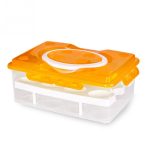 Tragbare 2-lagige Eierhalter-Aufbewahrungsbox aus PP-Kunststoff mit 24 Fächern – Bild 2