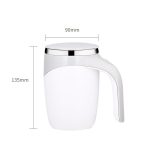 Elektrischer Rührbecher Milchshake Kaffee Rührbecher, Electric (White), Electric (Brown) – Bild 2