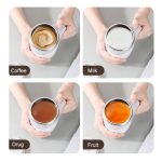 Elektrischer Rührbecher Milchshake Kaffee Rührbecher, Electric (White), Electric (Brown) – Bild 4